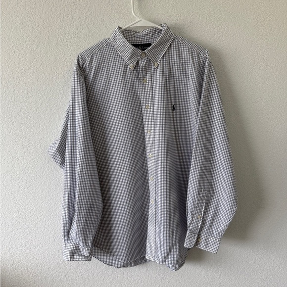 Ralph Lauren Men's Blue Checkered Shirt - Picture 9 of 9